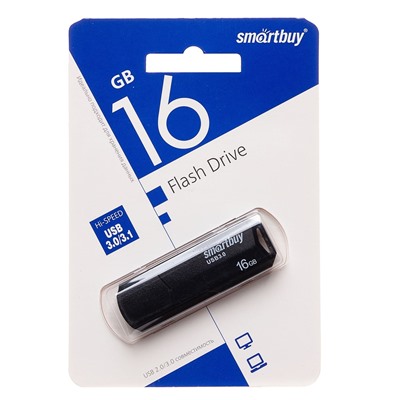 Флэш накопитель USB 16 Гб Smart Buy CLUE 3.1 (black)