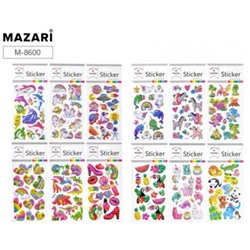 Декоративные наклейки 10,5х23,5 см 12 дизайнов M-8600 Mazari