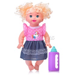 Кукла "Алисия" с бутылочкой, в пакете