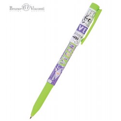 Ручка шариковая 0.7 мм "FreshWrite.Vegan. Черничный смузи" синяя 20-0214/80 Bruno Visconti