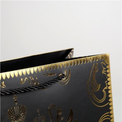 Пакет подарочный, упаковка, «Gold Russia», 32 х 26 х 12 см