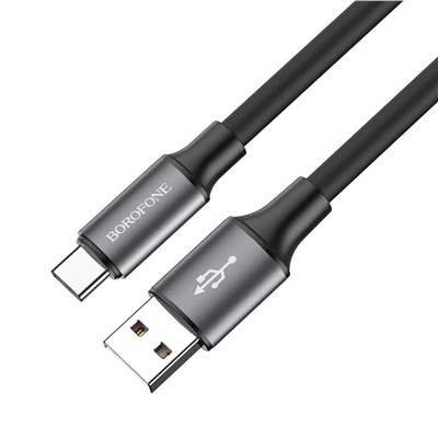 Кабель USB - Type-C Borofone BX82  100см 3A  (black)