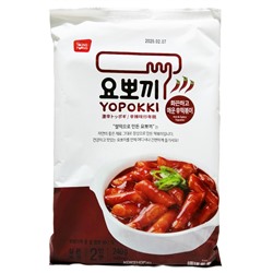 Острые рисовые палочки токпокки Hot and Spicy, Yopokki (2 порции) Корея, 240 г. Срок до 25.03.2024.Распродажа