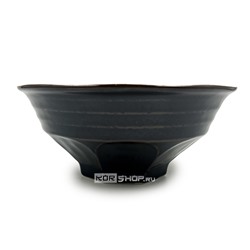 Тарелка для супа рамен Чёрная Tenmoku Kaneshotoki, Япония, 21,2 x 9,2 см