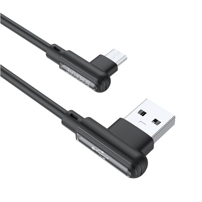 Кабель USB - micro USB Borofone BX58 Lucky (повр. уп)  100см 2,4A  (black)
