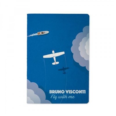 Тетрадь  40л клетка "FLY WITH ME" 7-40-001/45 Bruno Visconti