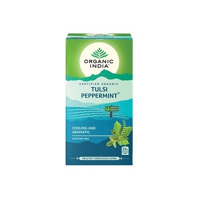 Organic India Tulsi Peppermint /Органик Индия Тулси Мята перечная Тулси, 25 Чайные пакетиков