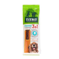 ДЕНТАЛ 3в1 с облепихой для собак Titbit для мелких и средних пород, 110 г