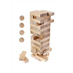 Деревянная игрушка. Игра Башня. Высотка maxi (28см,54 блока) Арт. ИД-0752