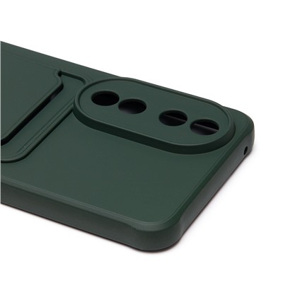 Чехол-накладка - SC304 с картхолдером для "Honor 90" (dark green) (228160)