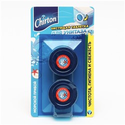Чистящие таблетки для унитаза Chirton "Морской прибой", 2 шт, 50 гр