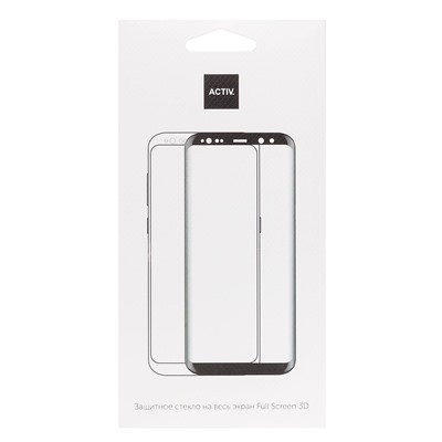 Защитное стекло Full Screen Activ Clean Line 3D для "Xiaomi Redmi Note 12 Pro 4G" (black) (218334)