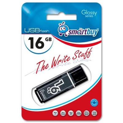 Флэш накопитель USB 16 Гб Smart Buy Glossy (blue)