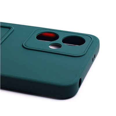 Чехол-накладка - SC315 с картхолдером для "Xiaomi Redmi Note 12 5G CN" (dark green)