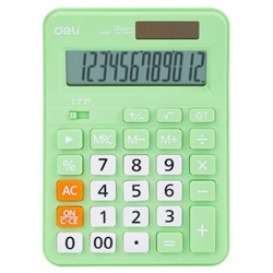 Калькулятор 12 разрядов EM210FGREEN зеленый (1905870) Deli