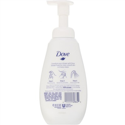 Dove, Пена для душа для чувствительной кожи, 400 мл
