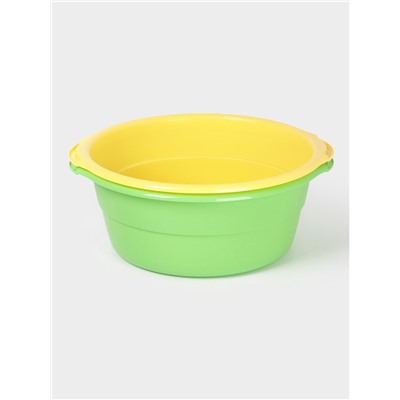 Таз хозяйственный круглый, особо прочный, 14 л, пластик, МИКС