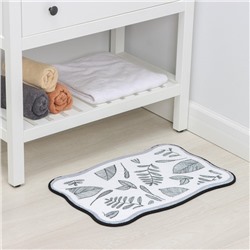 Коврик для дома Доляна «Ливьен», 40×60 см, белый