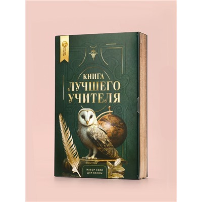 Подарочный набор «Книга лучшего учителя», соль для ванны 5 шт. × 200 г, Чистое счастье