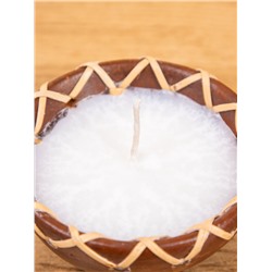 Свеча в керамической чаше, 9×9×4 см