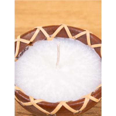 Свеча в керамической чаше, 9×9×4 см