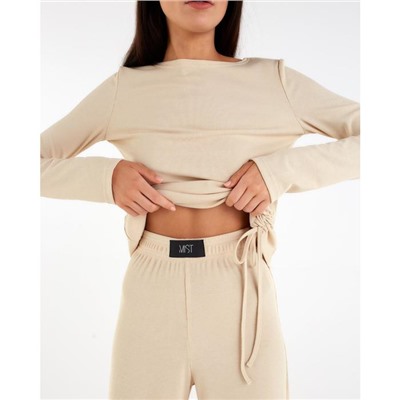 Костюм женский (джемпер, брюки) MIST, размер 40, бежевый