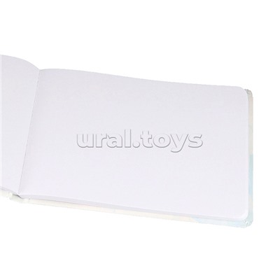 Скетчбук А5, 80л, "Кошачий портрет" 7БЦ, переплет сверху, мат. ламин. лак, резинка