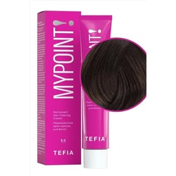 TEFIA Mypoint 5.1 Перманентная крем-краска для волос / Светлый брюнет пепельный, 60 мл KRISTALLER, 1108656