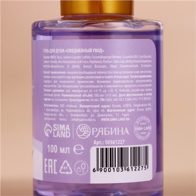 Подарочный набор новогодний «Уютной зимы»: гель для душа, 3×100 мл, URAL LAB