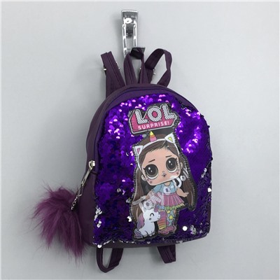 Рюкзак с аппликацией LOL + пайетки-перевертыши SR104