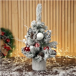 Искусственная ёлка настольная «Зимнее волшебство. Принцесса», 43×23 см, ПВХ ветки отгибаются