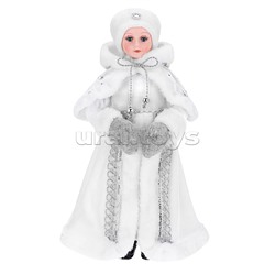 Сувенир "Внучка Деда Мороза" в белой шубке, 40 см.