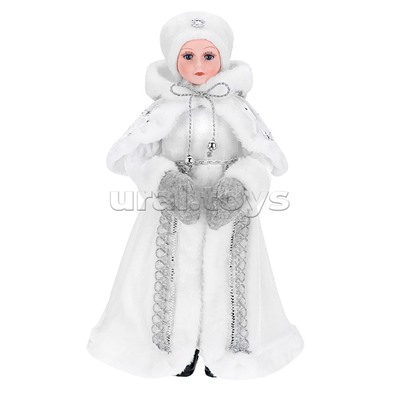 Сувенир "Внучка Деда Мороза" в белой шубке, 40 см.