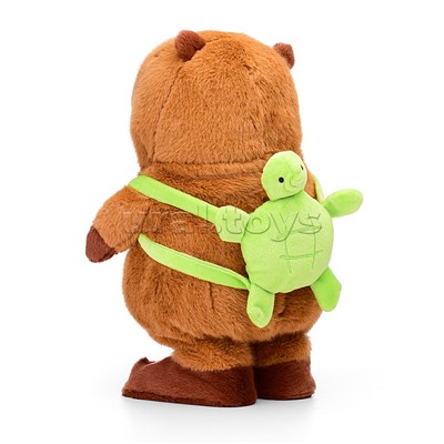 Капибара "Отдых на пляже" (ходит, поёт) в коробке