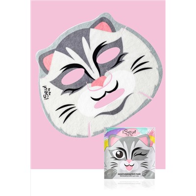 Увлажняющая маска для лица «Кошечка» iSeul
