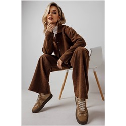 Брюки женские  162Ф/04/коричневый, меланж