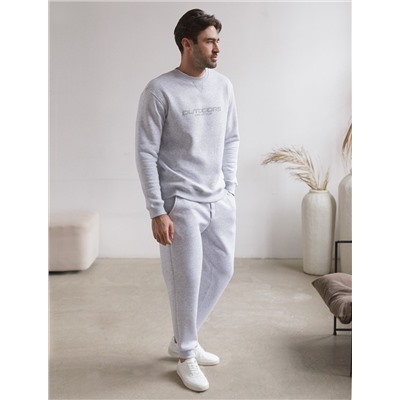 Свитшот из премиального футера трехнитки с начесом