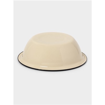 Миска эмалированная, 1 л, цвет слоновой кости