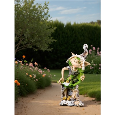 Садовая фигура из полистоуна «Тролль», 39×17×21 см