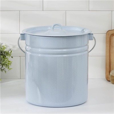 УЦЕНКА Ведро, 12 л, цельнотянутое, без крышки, светлое