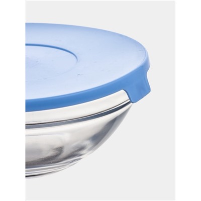 УЦЕНКА Набор салатников с крышками«Классика», 4 шт.: 130/200/350/500/900 мл, голубой