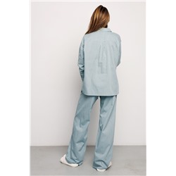 Костюм домашний брючный с рубашкой 394BLU