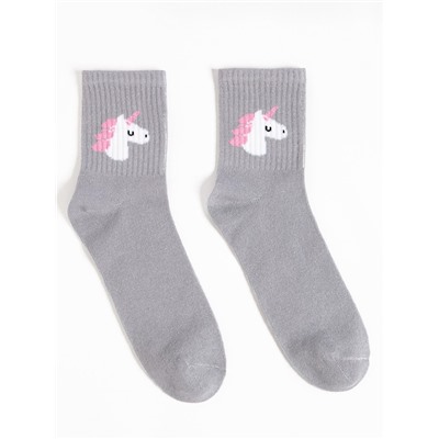 Новогодний подарочный набор термос и носки 3 пары KAFTAN «Единорог», размер 36-39