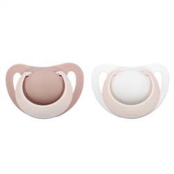 NUK, Orthodontic Pacifier, 0-2 Months, Pink, 2 Pack