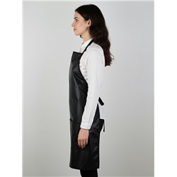 Фартук парикмахерский, односторонний, 3 кармана, 76×66 см, ПВХ, чёрный