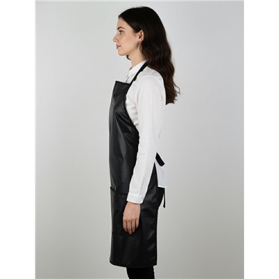 Фартук парикмахерский, односторонний, 3 кармана, чёрный