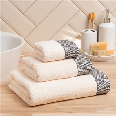 Полотенце махровое Love Life «Бриз» 30×50 см, чёрный