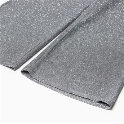 Брюки нарядные для девочки KAFTAN размер 30 (98-104 см), серебряный