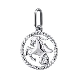 Подвеска из серебра без вставки, Л-15035