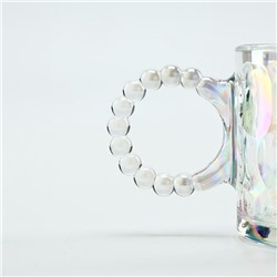 Кружка новогодняя стеклянная «С Новым годом!», 300 мл, голография